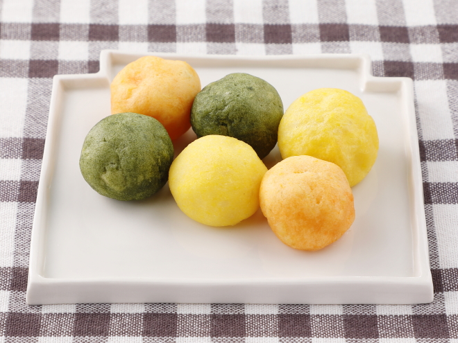 三色コロッケだんご