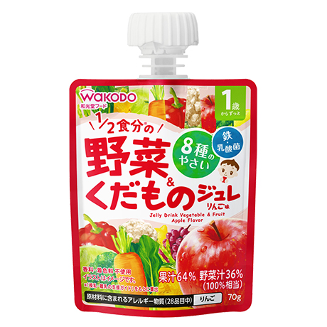 1歳からのMYジュレドリンク 1/2食分(fēn)の野菜&くだもの りんご味