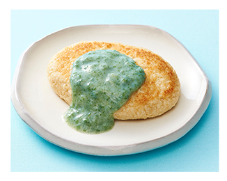 とうふハンバーグのグリーンソース